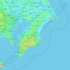 千叶县地形图、海拔、地势