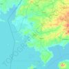 夏亞郡地形图、海拔、地势