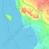 Landskrona kommun地形图、海拔、地势