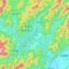 花亭湖地形图、海拔、地势