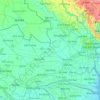 隆安省地形图、海拔、地势