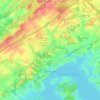 Dandridge地形图、海拔、地势