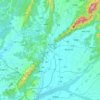 旗山區地形图、海拔、地势