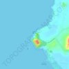 Pantai Minyak Beku地形图、海拔、地势