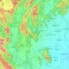 素可泰府地形图、海拔、地势