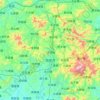 信宜市地形图、海拔、地势