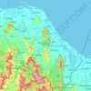 陶公府地形图、海拔、地势