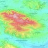 Kyffhäuser地形图、海拔、地势