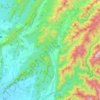 六龜區地形图、海拔、地势