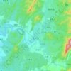 玉井區地形图、海拔、地势