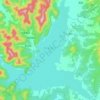 西泉眼水库地形图、海拔、地势
