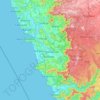Goa地形图、海拔、地势