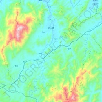 相山镇地形图、海拔、地势