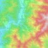 南沙魯里地形图、海拔、地势