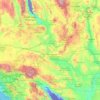 San Bernardino County地形图、海拔、地势
