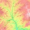 洛川县地形图、海拔、地势