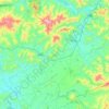 谷山郡地形图、海拔、地势