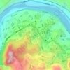 竹湖园地形图、海拔、地势