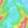 鯉魚潭地形图、海拔、地势