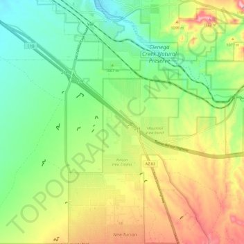 Vail地形图、海拔、地势