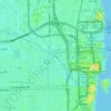 Miami River地形图、海拔、地势