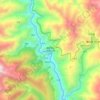 梅里雪山国家公园景区地形图、海拔、地势