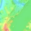 Cherokee Dam - Saddle Dam No. 1地形图、海拔、地势