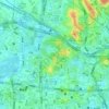 越秀公园地形图、海拔、地势