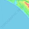 Rio del Mar地形图、海拔、地势