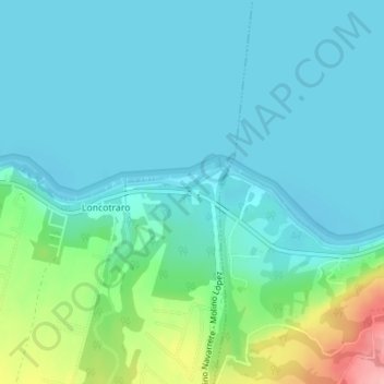 Los Chilcos地形图、海拔、地势