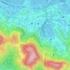 寶雲道情人石公園地形图、海拔、地势