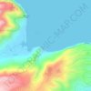 Mokupāpapa地形图、海拔、地势