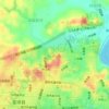 北湖公园地形图、海拔、地势