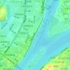 凤凰洲市民公园地形图、海拔、地势