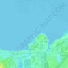 Coconut Island地形图、海拔、地势