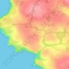 Trevilley地形图、海拔、地势