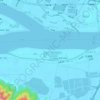 西海水道地形图、海拔、地势