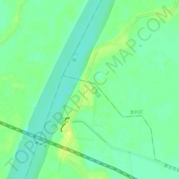 打渔张村地形图、海拔、地势