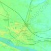 Bardhaman地形图、海拔、地势