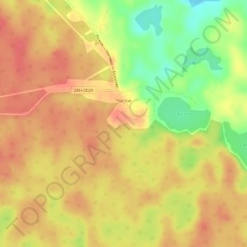 Чистое地形图、海拔、地势