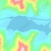 沙尔达湖地形图、海拔、地势