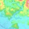 白沙水库地形图、海拔、地势