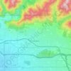 Glendora地形图、海拔、地势