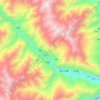革斯札河地形图、海拔、地势
