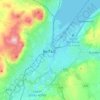 Belfast地形图、海拔、地势