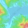 白河堡水库地形图、海拔、地势