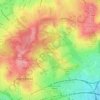 Hampstead Heath地形图、海拔、地势