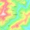 加榜梯田地形图、海拔、地势