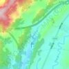 土场杨家沟水库地形图、海拔、地势