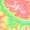 喀纳斯河地形图、海拔、地势